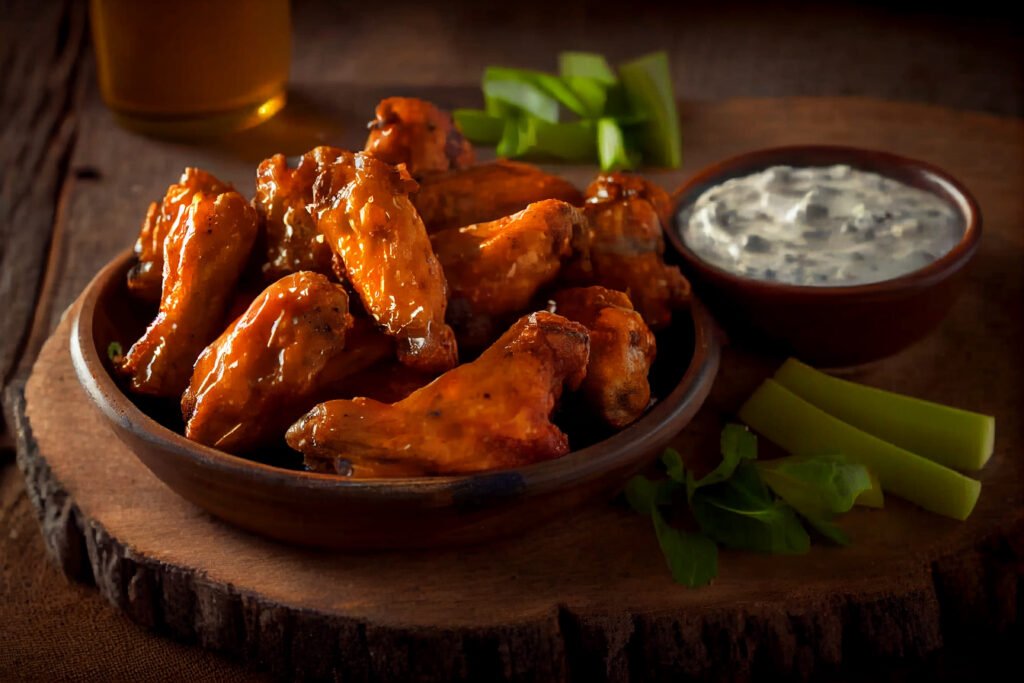 Baked Wings on a plate