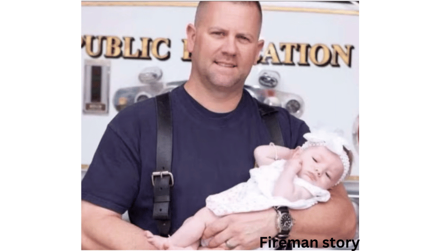 Firefighter adopts own daughter