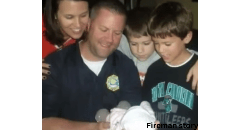 Firefighter adopts own daughter