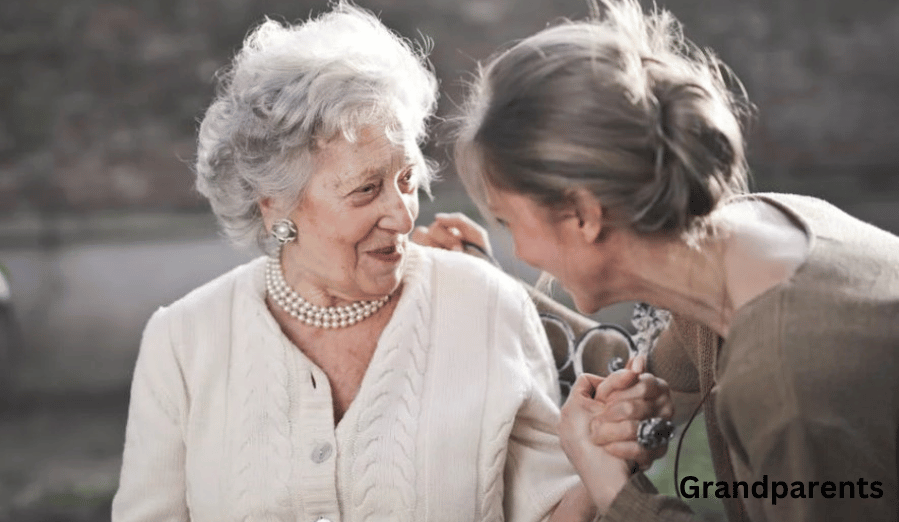 Grandmas bond with grandchildren