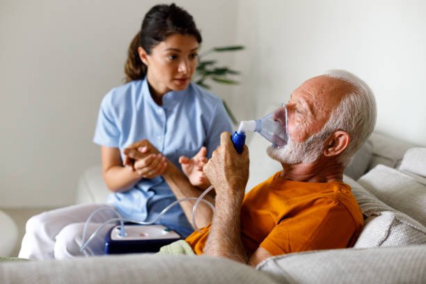 Doctor assisting patient