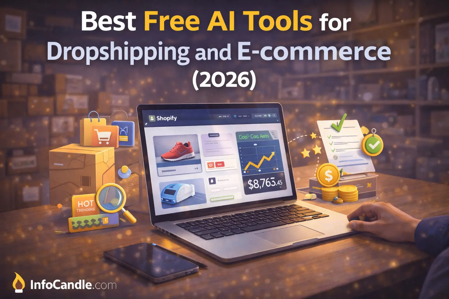 Home free AI tools for dropshipping and e-commerce