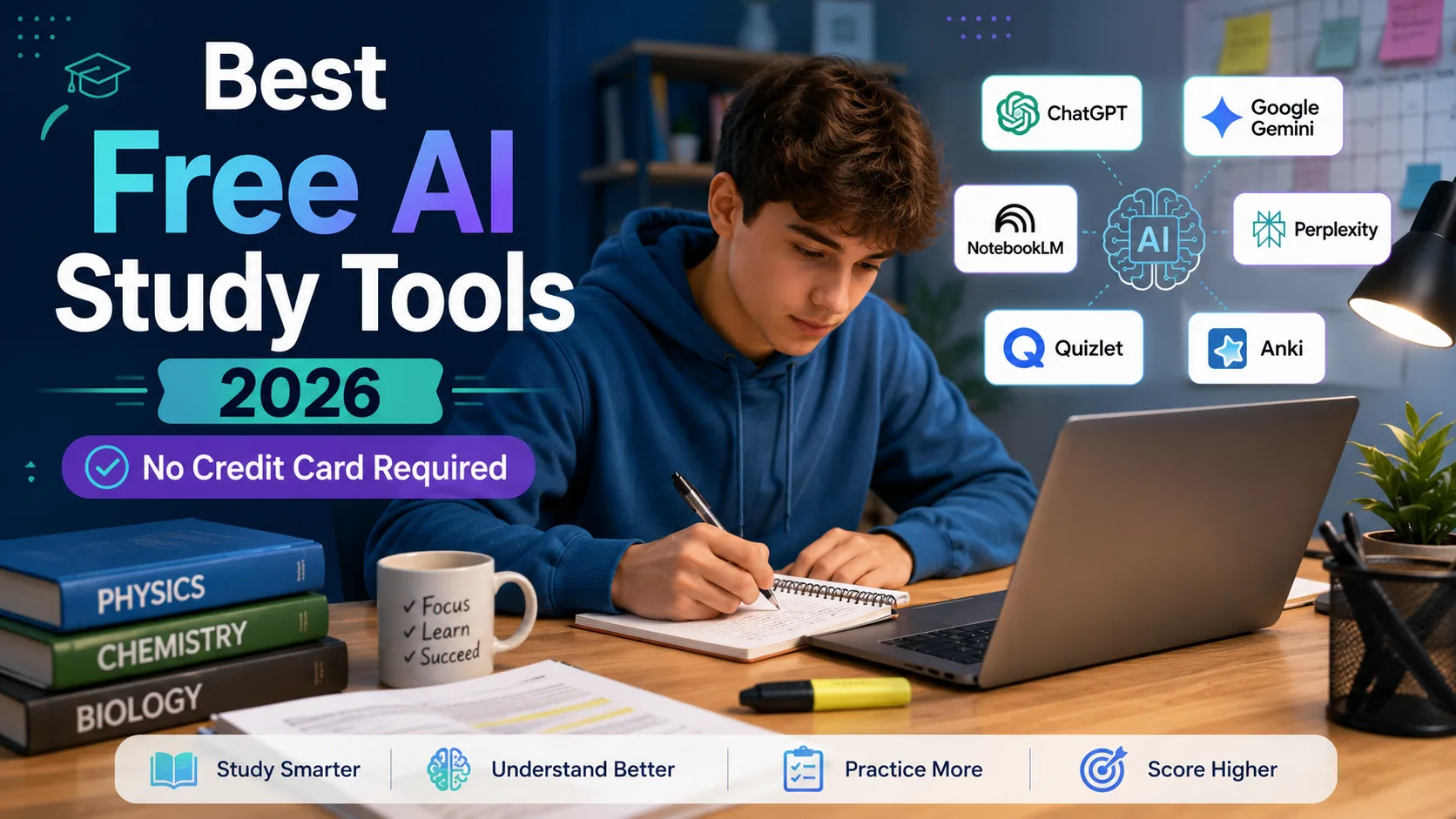 free AI tools for studying and exam preparation