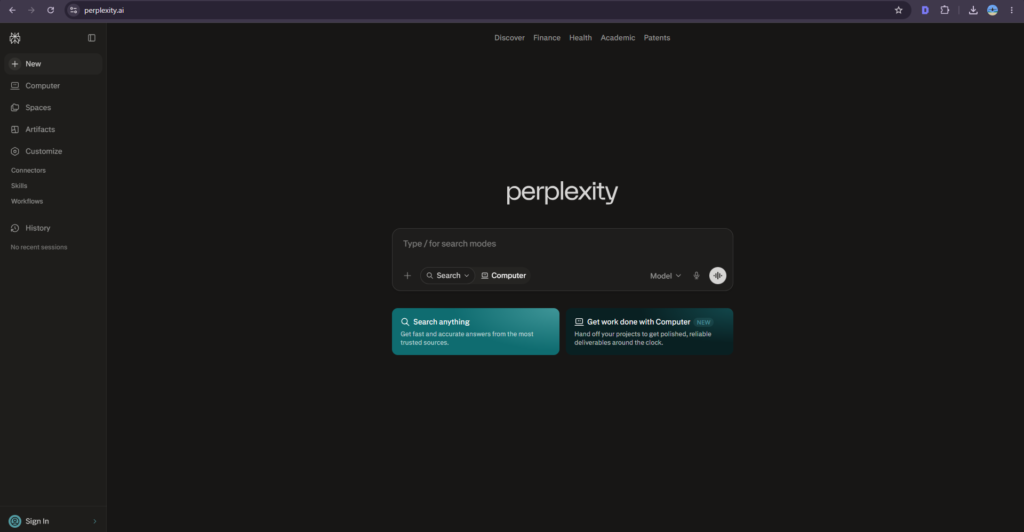 perplexity-ai-screnshot