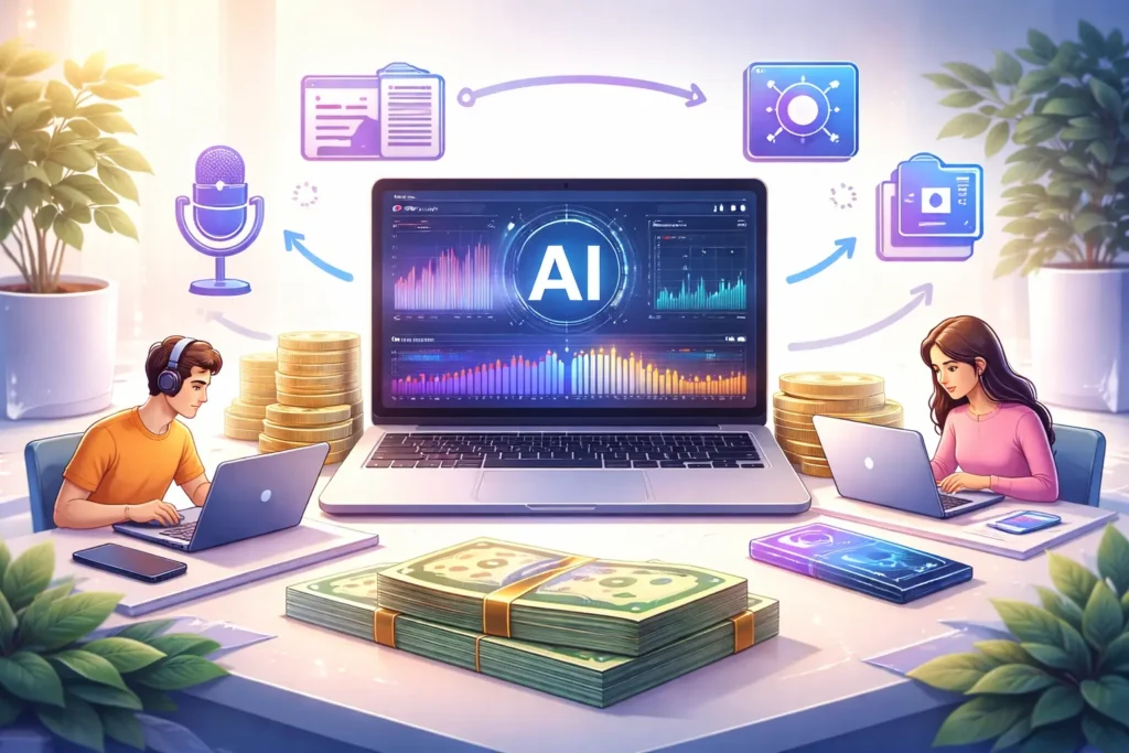 Make Money with AI Tools for Beginners (2026 Guide) make money with AI tools for beginners