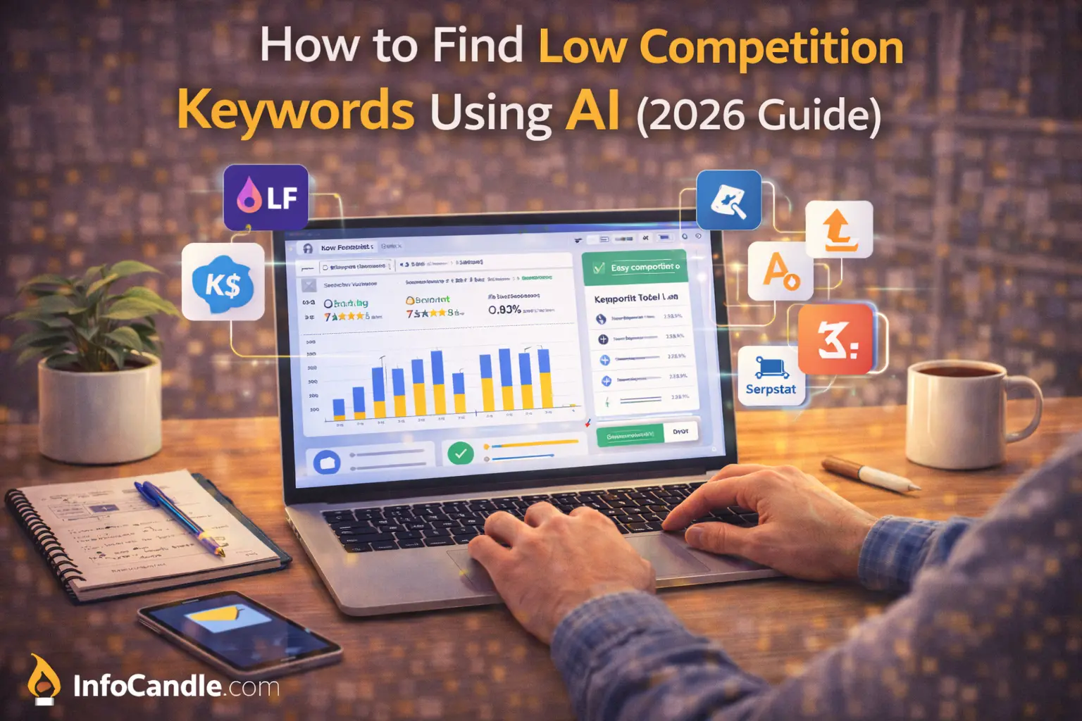 find low competition keywords using AI