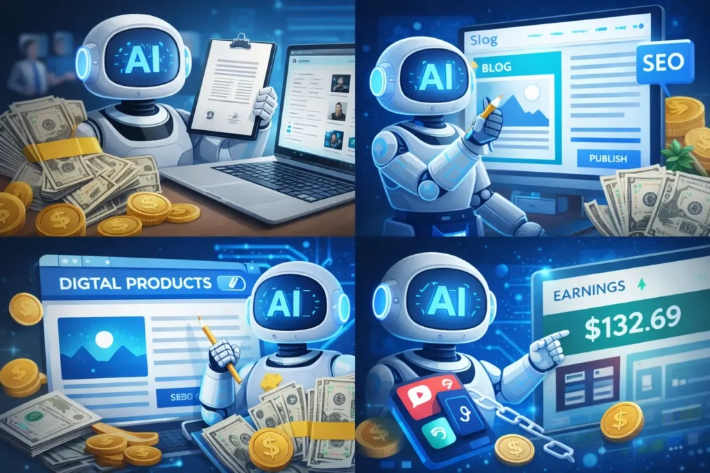 Make Money with AI for Beginners: 7 Easy Ways to Earn Your First $100 Online Make Money with AI for Beginners: 7 Easy Ways to Earn Your First $100 Online