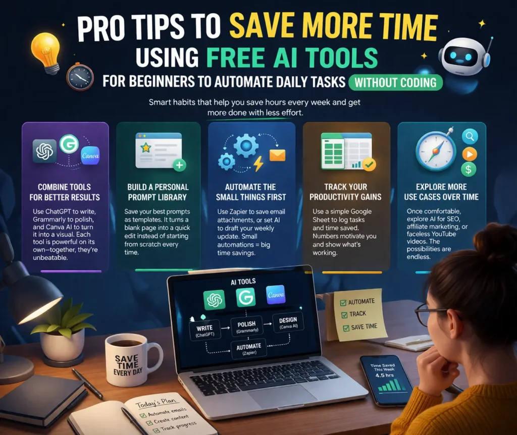 Free AI Tools for Beginners to Automate Daily Tasks Without Coding (2026 Guide)