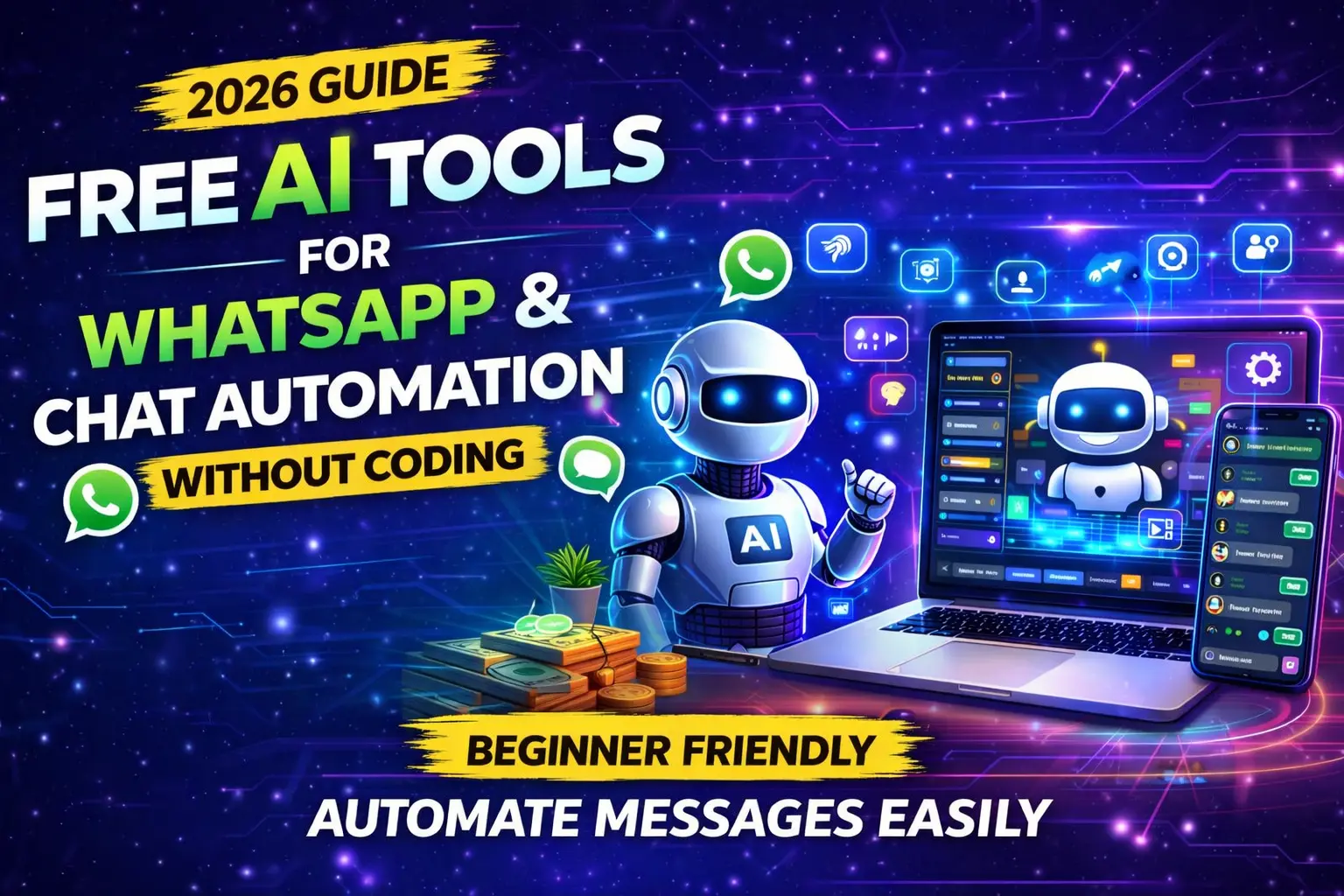 free ai tools for whatsapp and chat automation without coding
