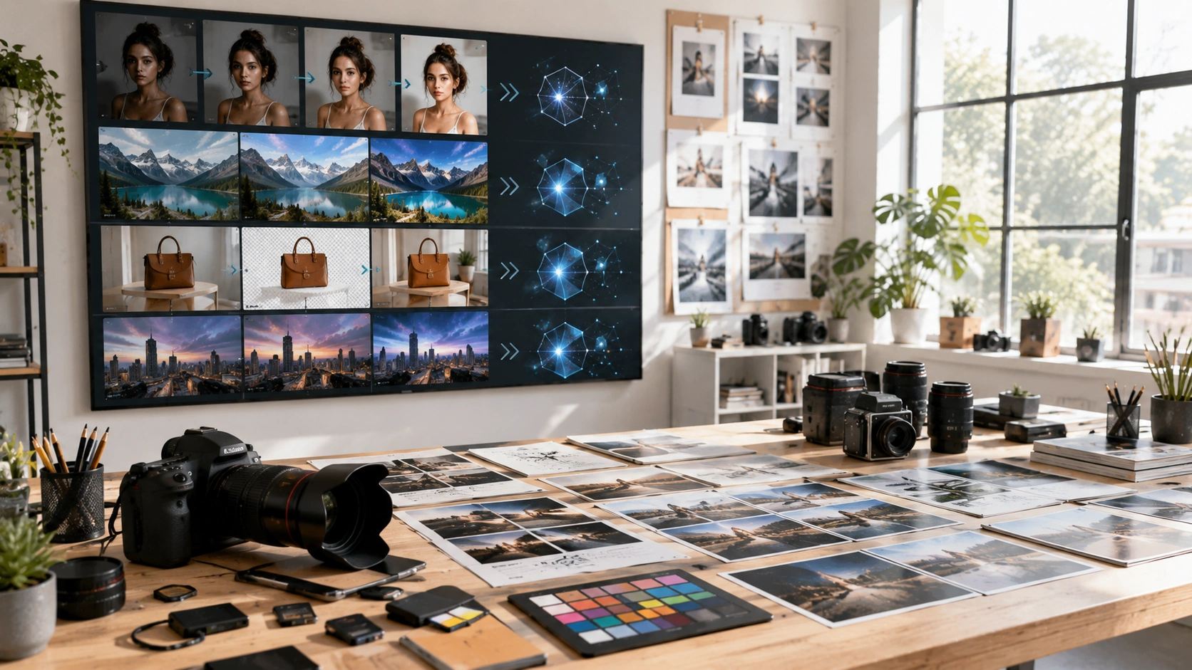 AI photo editor enhancing portraits and images with intelligent editing tools