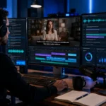 AI subtitle generator creating captions and video transcripts automatically